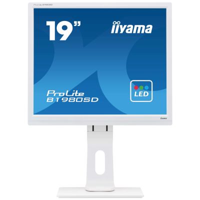 iiyama ProLite B1980SD-W1 LED display 48,3 cm (19") 1280 x 1024 pixels Blanc