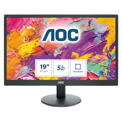 AOC 70 Series E970SWN LED display 47 cm (18.5") 1366 x 768 pixels WXGA LCD Noir