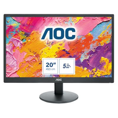 AOC 70 Series E2070SWN LED display 49,5 cm (19.5") 1600 x 900 pixels Noir