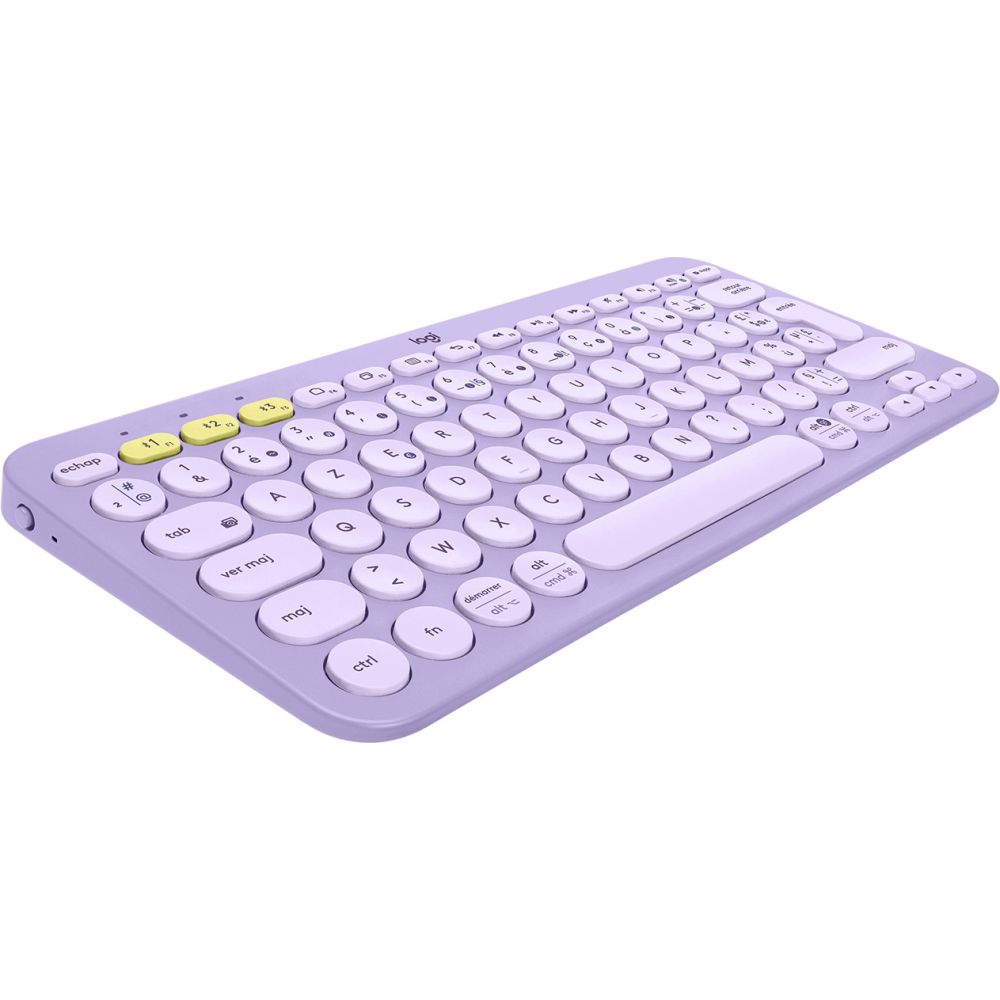 Logitech K380 clavier Bluetooth AZERTY Français Lavande