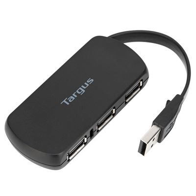 Targus ACH114EU hub & concentrateur USB 2.0 480 Mbit/s Noir