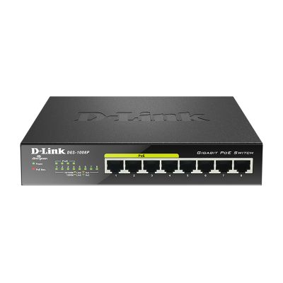  D-Link DGS-1008P commutateur réseau Non-géré Gigabit Ethernet (10/100/1000) Connexion Ethernet, supportant ...